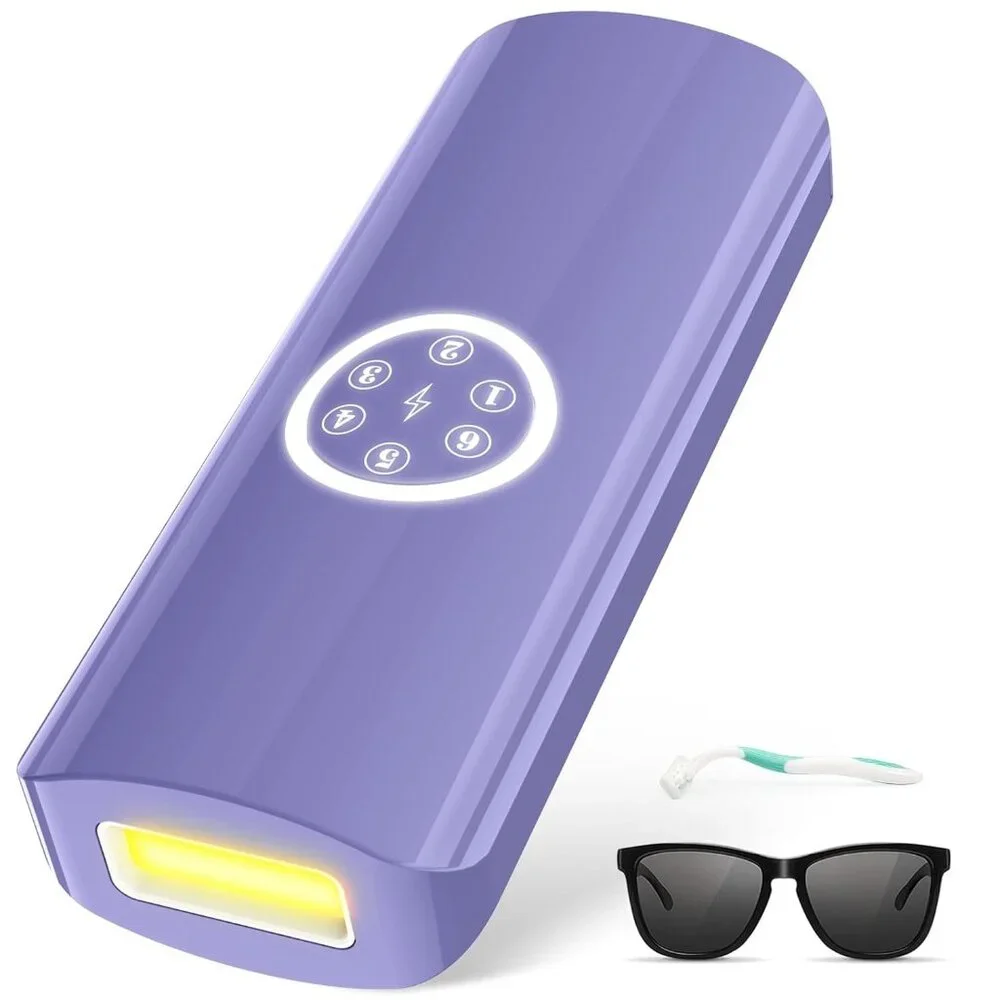 IPL Laser Hair Removal Permanent Remover 6 Levels/2 Modes Purple